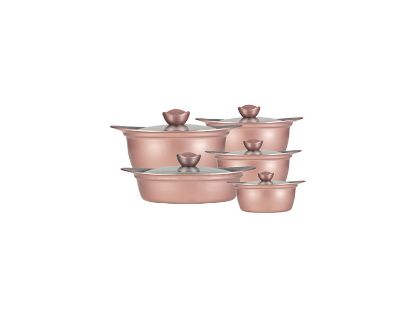 تصویر سرویس قابلمه 10 پارچه گرانیت PSD نالینو مدل Felis